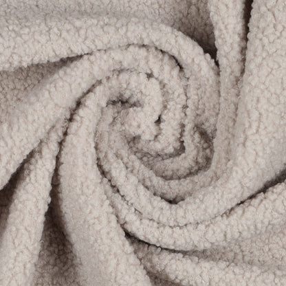 Tissu teddy gris chaud 270 g/m²