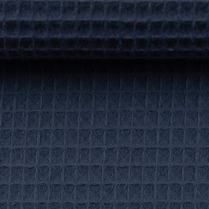 Waffelstoff in Jeansblau 230 g/m²