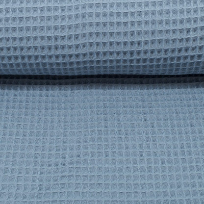 Waffelstoff-blaugrau 230 g/m²