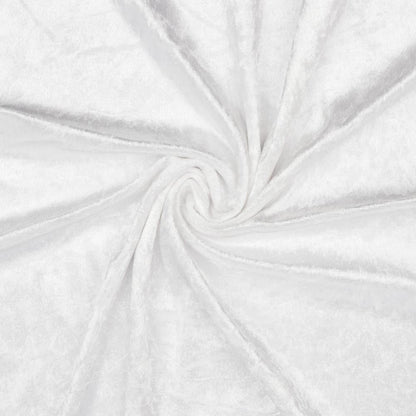 Velours à effet froissé-blanc 160 g/m²
