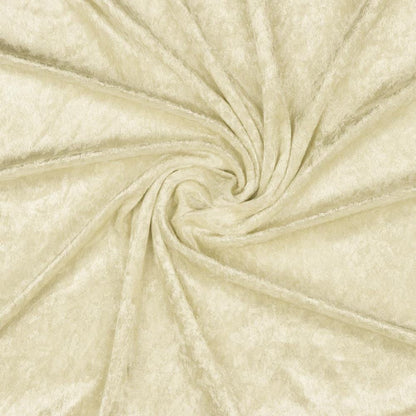 Velours à effet froissé - beige 160 g/m²